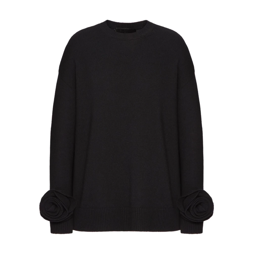 Valentino Garavani Zwarte Sweatshirt Damesmode Aw24 Black Dames