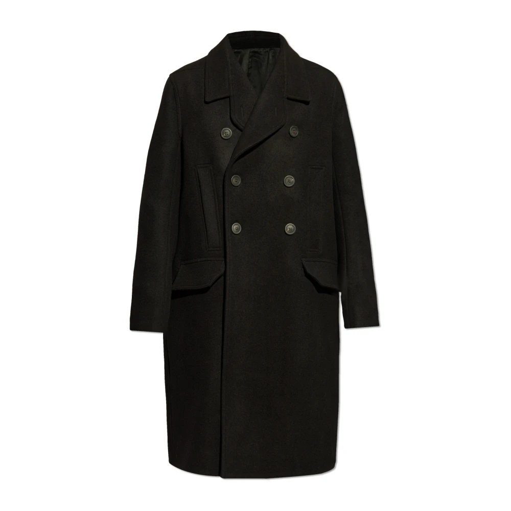 Rick Owens Officer Coat Black Heren