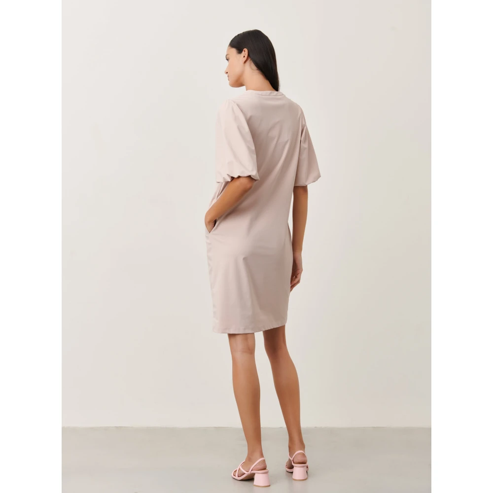 Jane Lushka Stijlvolle Ava Jurk in Technisch Jersey Pink Dames