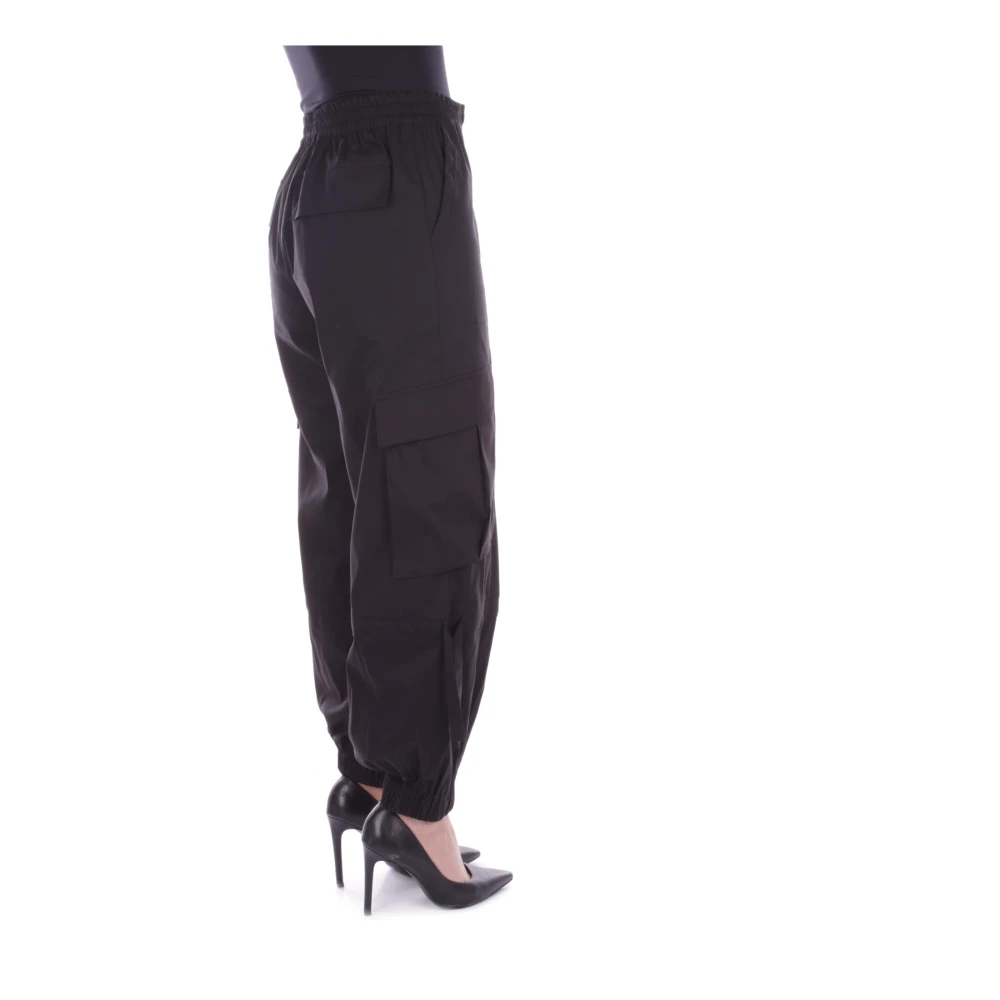 Semicouture Wide Trousers Black Dames