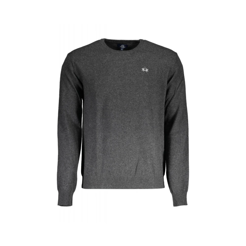 La Martina Grigio Wool Men Sweater - S - Image 2