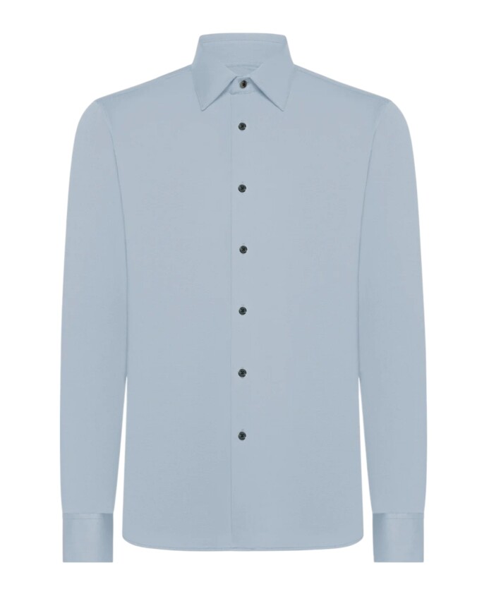 clear-blue-oxford-jacquard-shirt