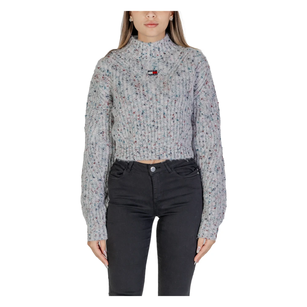 Tommy Jeans Herfst Winter Dames Gebreide Collectie Gray Dames
