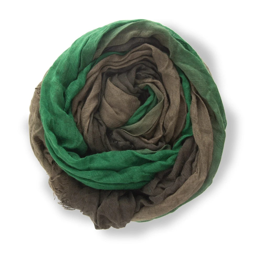 Cortana Giuseppe driekleurige groene sjaal Multicolor Dames