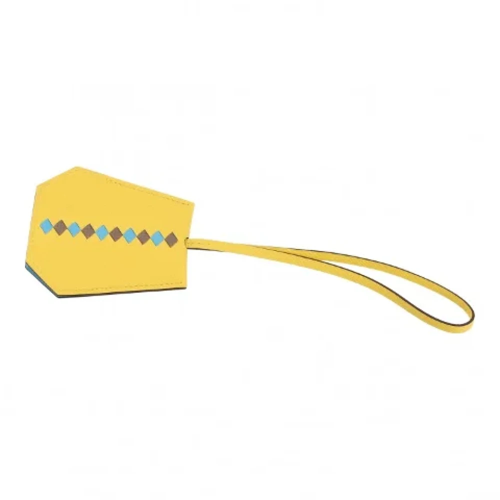 Hermès Vintage Pre-owned Leather key-holders Yellow Dames