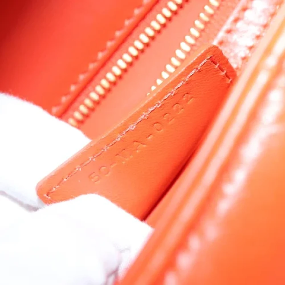 Dior Vintage Pre-owned Leather dior-bags Orange Dames