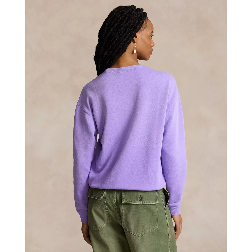 Ralph Lauren Klassieke Polo Sweater Purple Dames