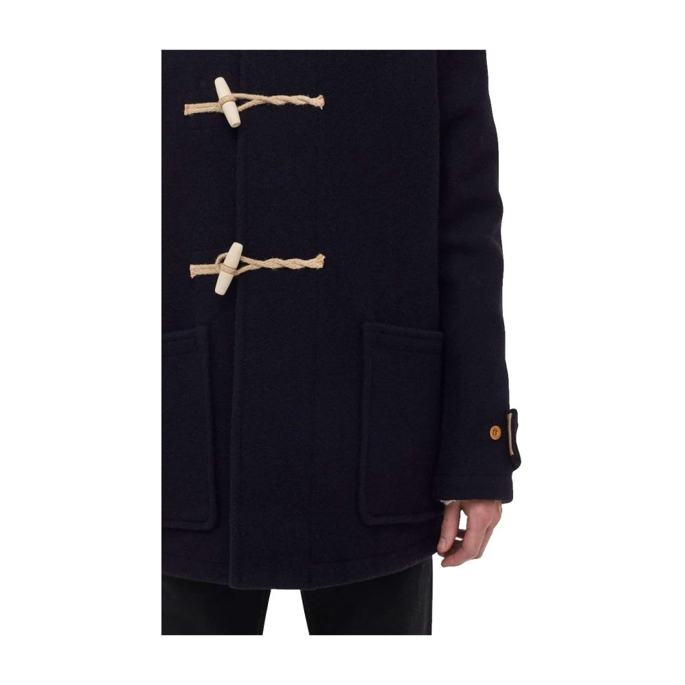 Gloverall Original Mid Monty Duffle Coat Blue Heren