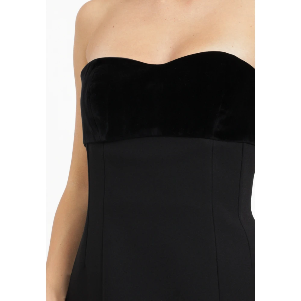 Max Mara Elegante Zwarte Korte Jurk Black Dames