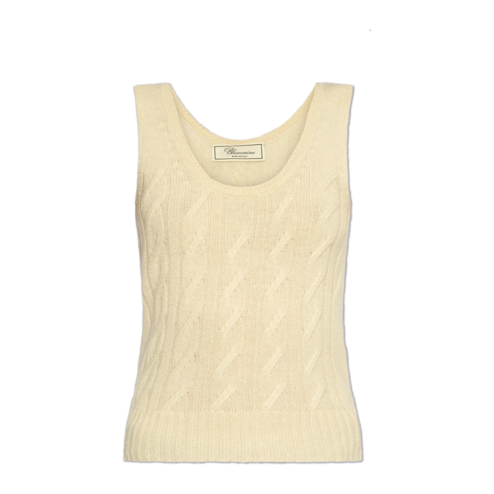 Blumarine Wollen Top Beige Dames