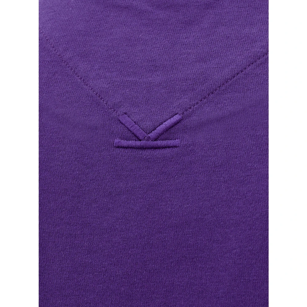 Kenzo Paarse Katoenen T-Shirt met Voorkantprint Purple Heren