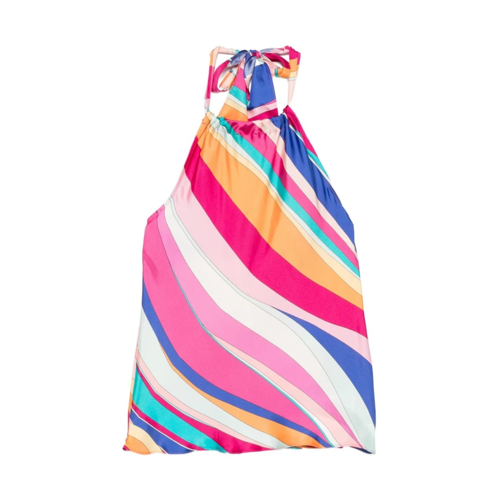 Marella Women's Multicolor Sleeveless Tops, M, Sleeveless Tops