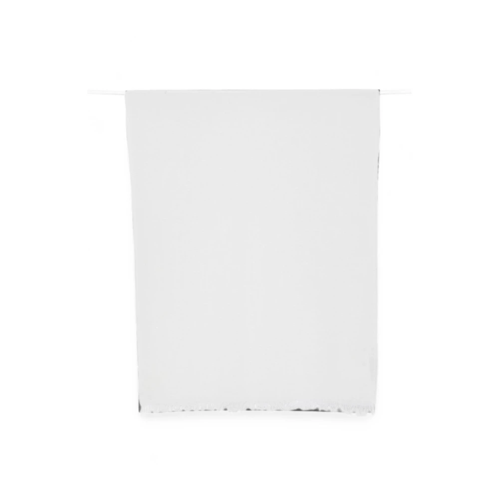 Fabiana Filippi White Winter Scarves, Female, One Size, Sequin-Embellished Scarf