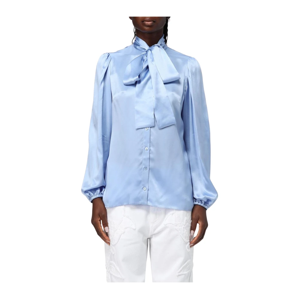Dolce & Gabbana Women's Purple Elegant Floral Silk Shirt