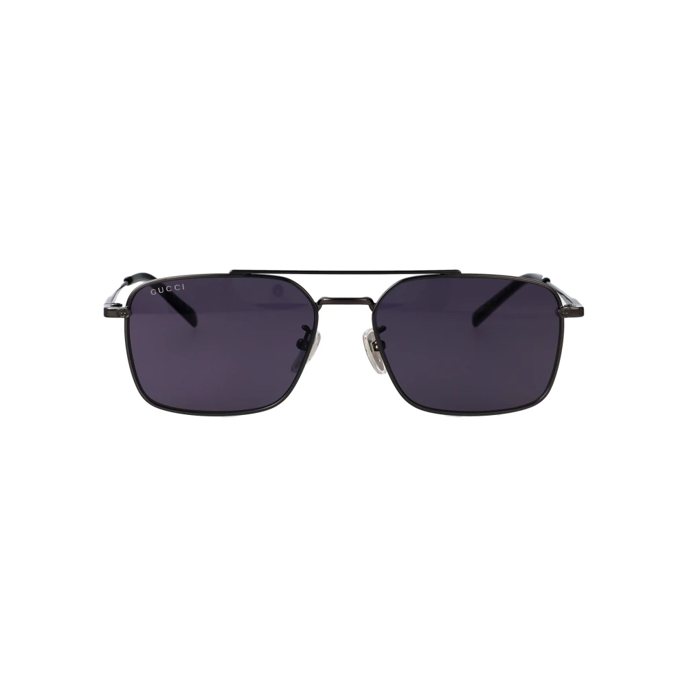 Gucci Men's Gray Sunglasses, 58 Mm, Gg Rectangular Sunglasses