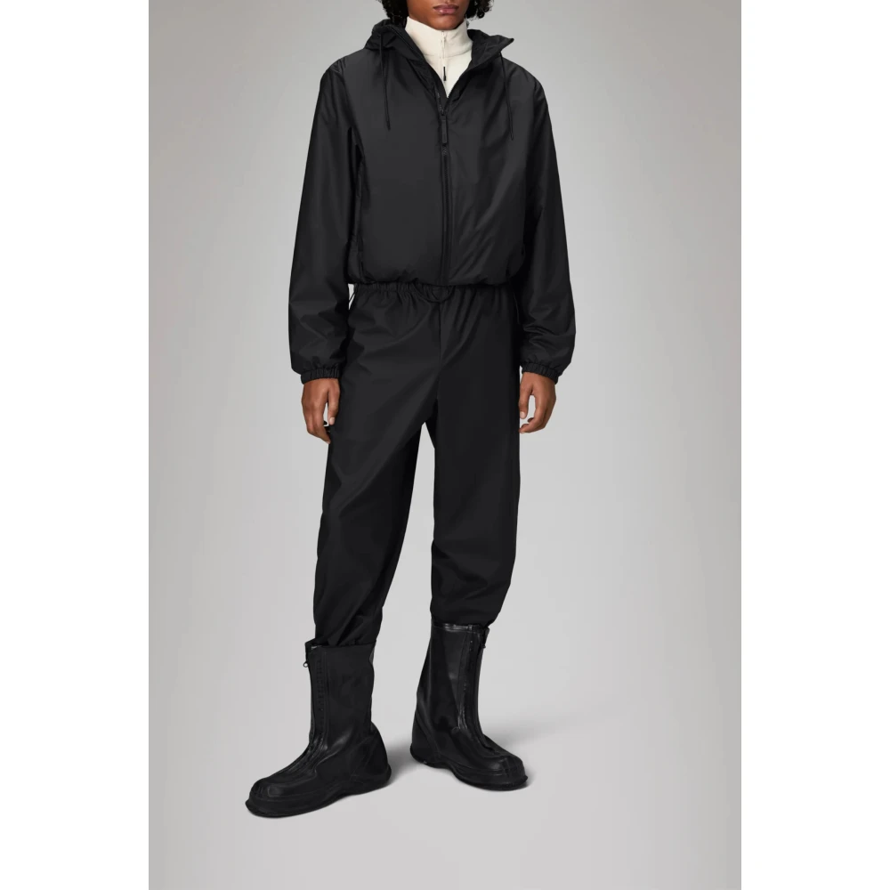 Rains Korte Geïsoleerde Jas Zwart Black Heren