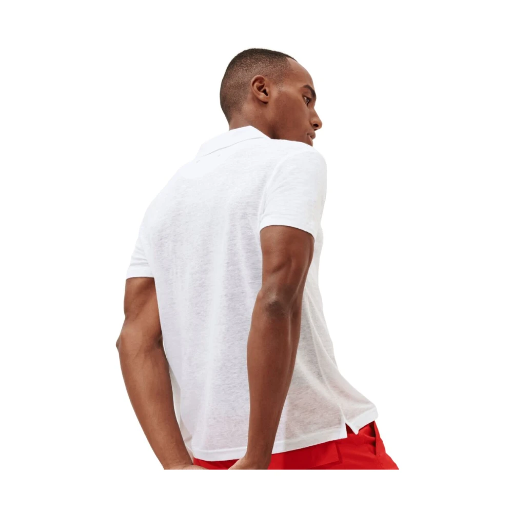 Vilebrequin Heren Linnen Jersey Polo Shirt White Heren