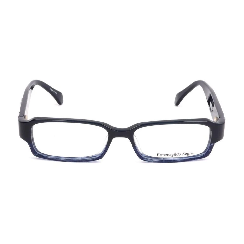 Er egildo Zegna Blauwe plastic monturen met wijzerplaat Blue Unisex
