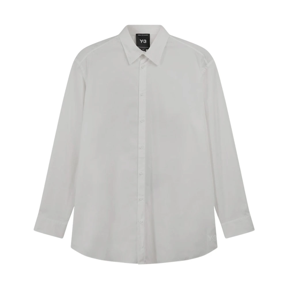 Y-3 Katoenen Bedrukt Shirt White Dames