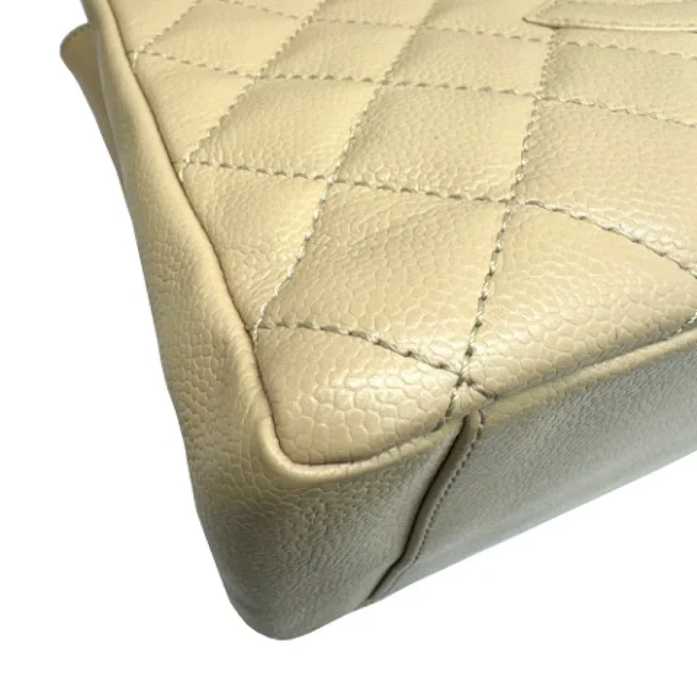 Chanel Vintage Pre-owned Fabric chanel-bags Beige Dames