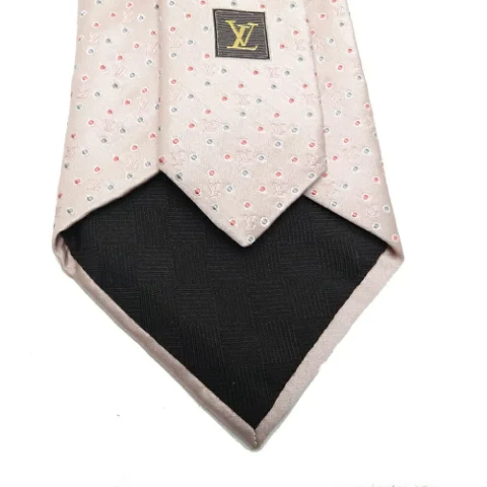 Louis Vuitton Vintage Pre-owned Silk home-office Pink Heren