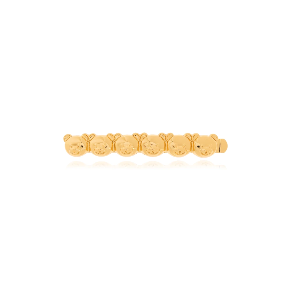 Moschino Metalen haarklem Yellow Dames