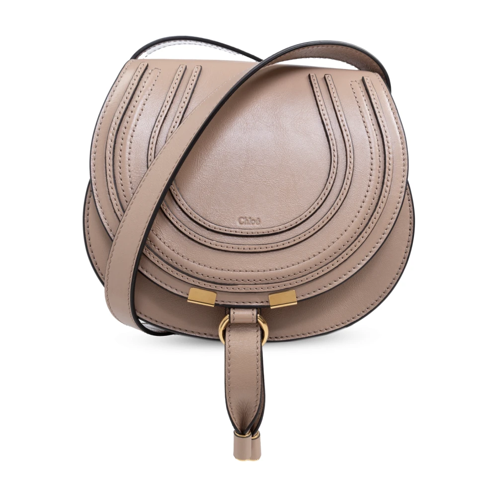 Chloé Marcie Small Schoudertas Beige Dames