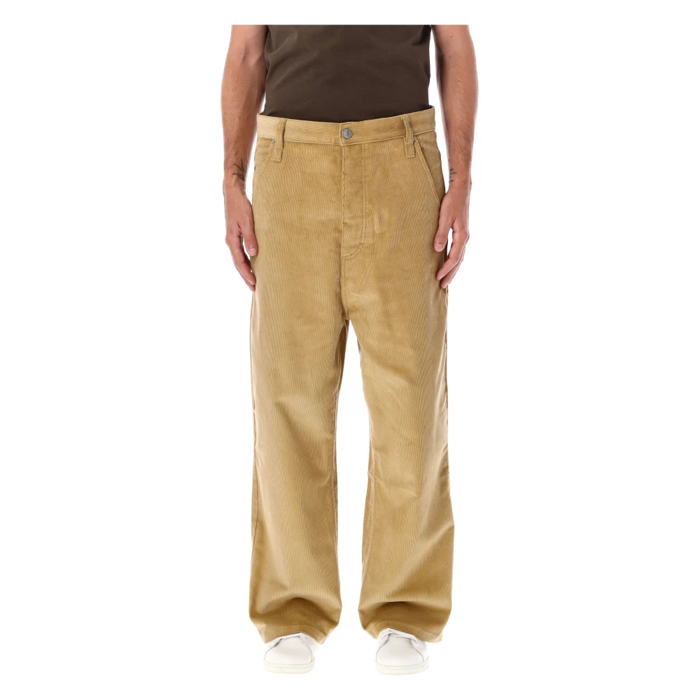 Ami Paris Sand Corduroy Baggy Fit Broek Beige Heren