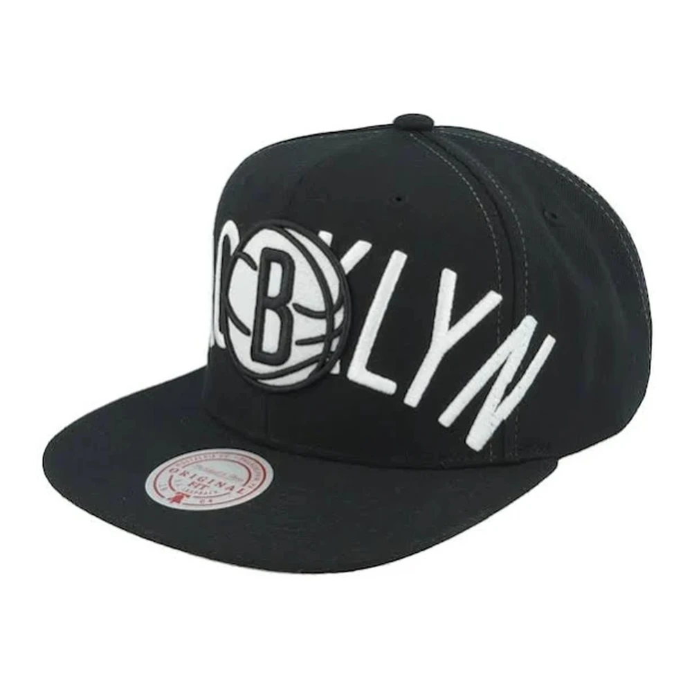 Mitchell & Ness Zwarte Nets Snapback Pet Black Heren