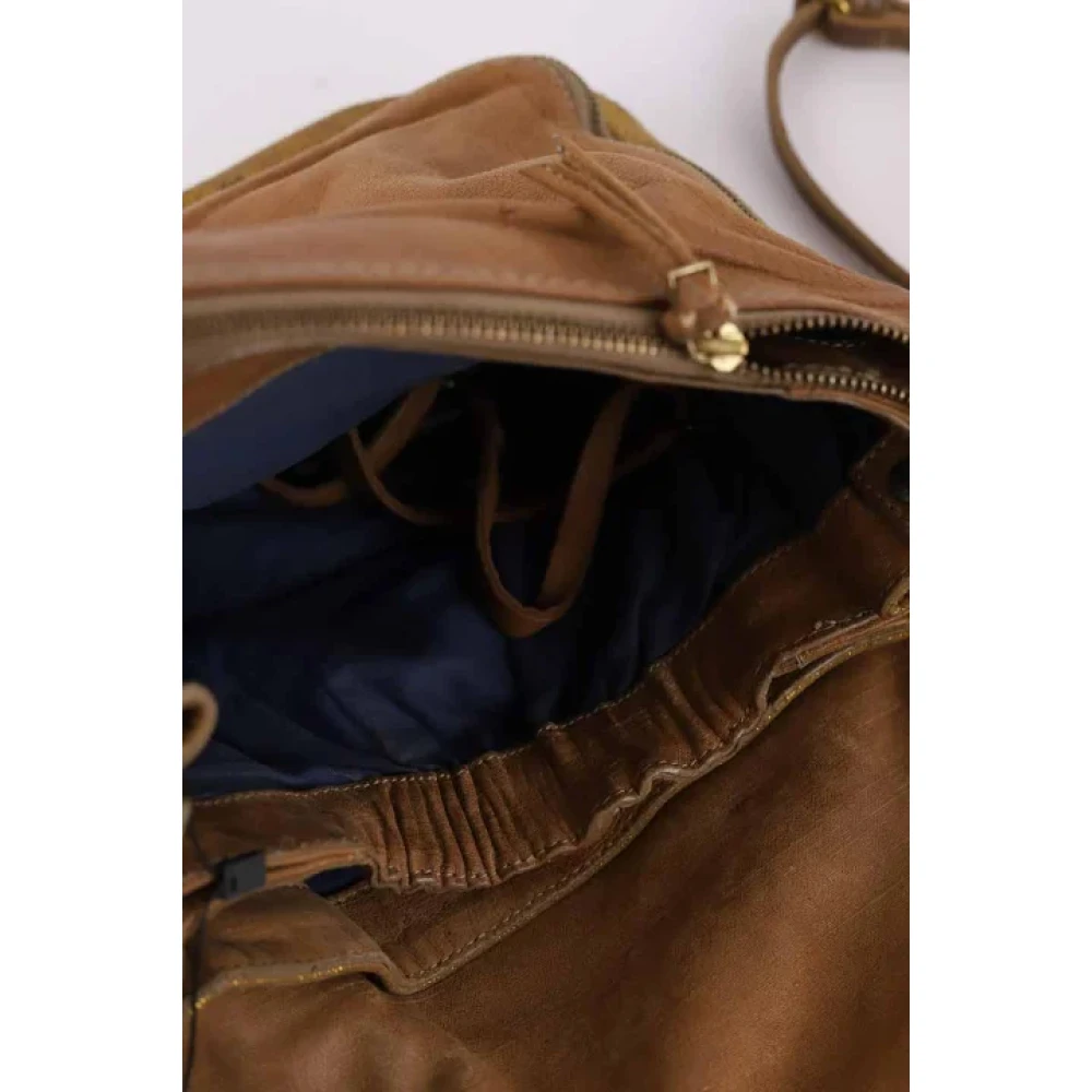 Jérôme Dreyfuss Pre-owned Canvas shoulder-bags Yellow Dames