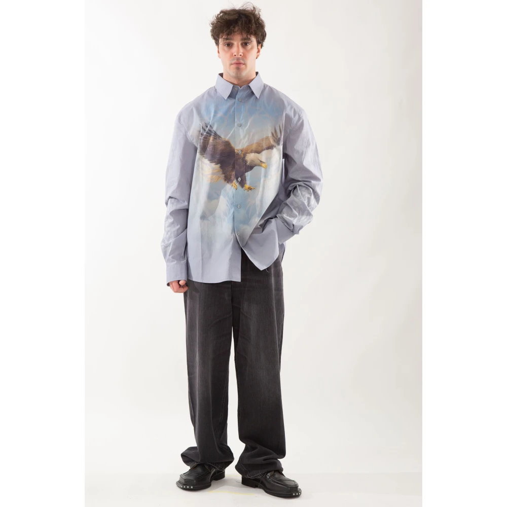 Misbhv Monument Valley Shirt in Licht Grijs Multicolor Heren