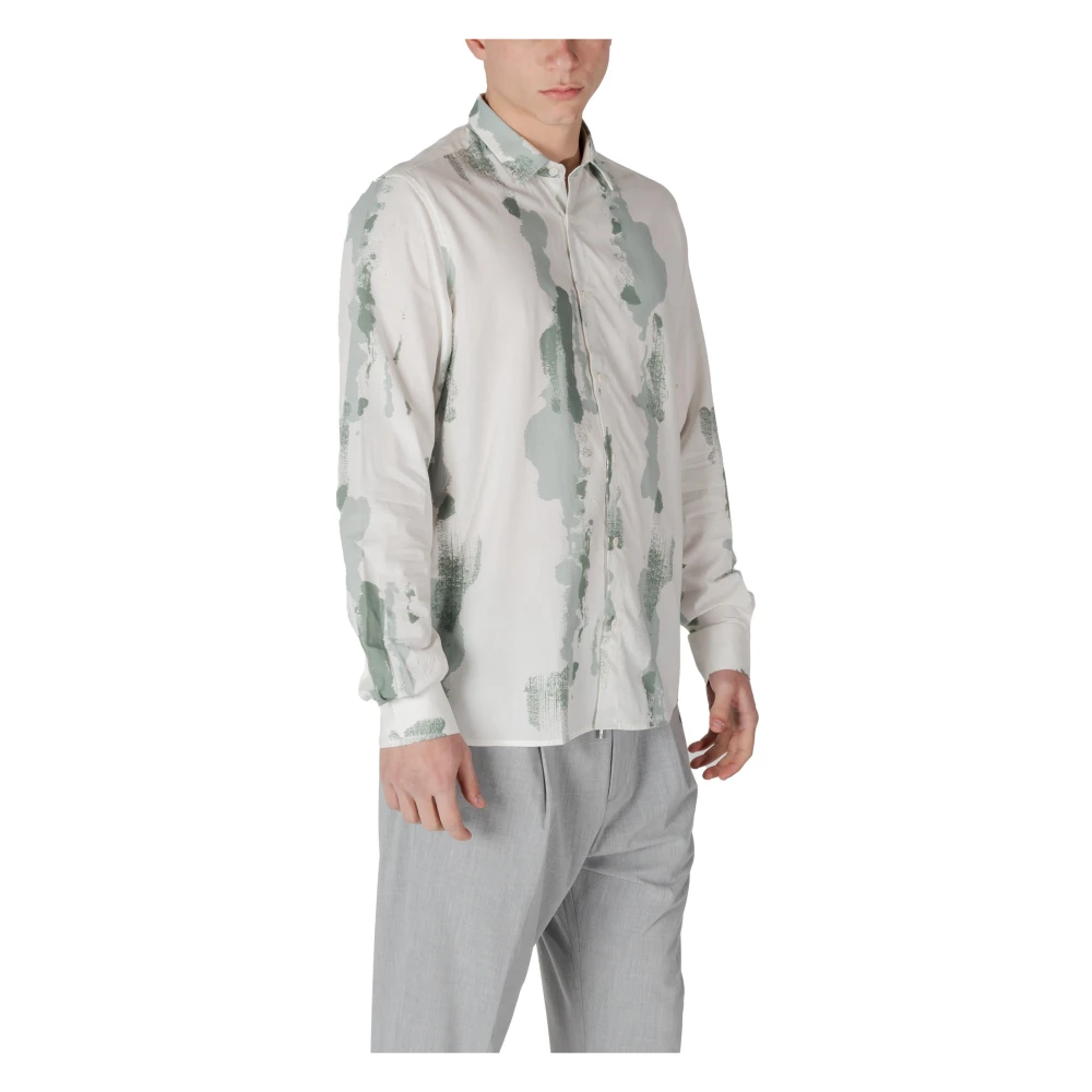 Antony Morato Groene Button-Up Shirt Lente Zomer Stijl Green Heren