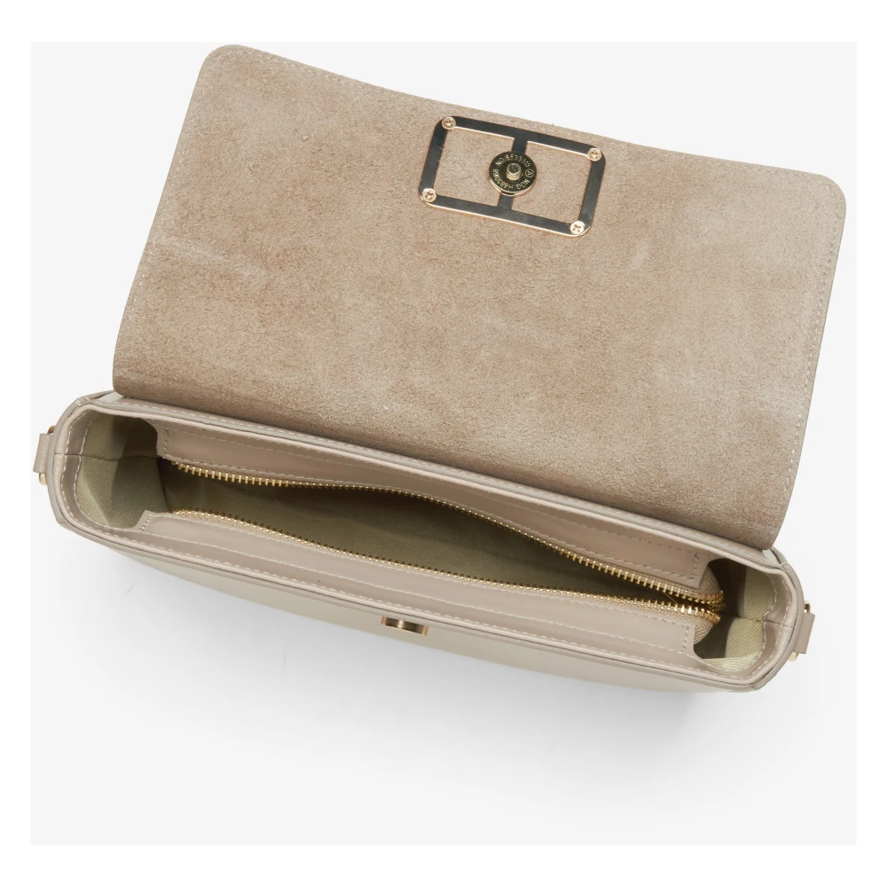 Estro Dames Kleine Beige Baguette Handtas Er00115407 Beige Dames