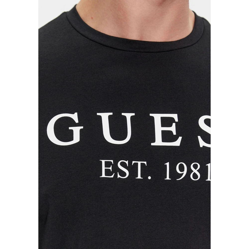 Guess Heren Logo T-shirt Black Heren