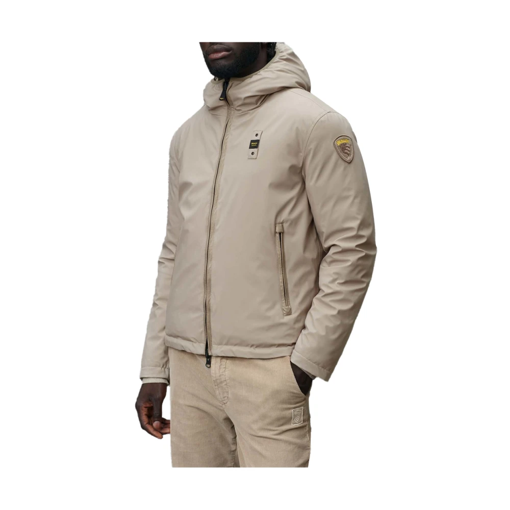 Blauer Beige Herenjas Stijlvol en veelzijdig Beige Heren