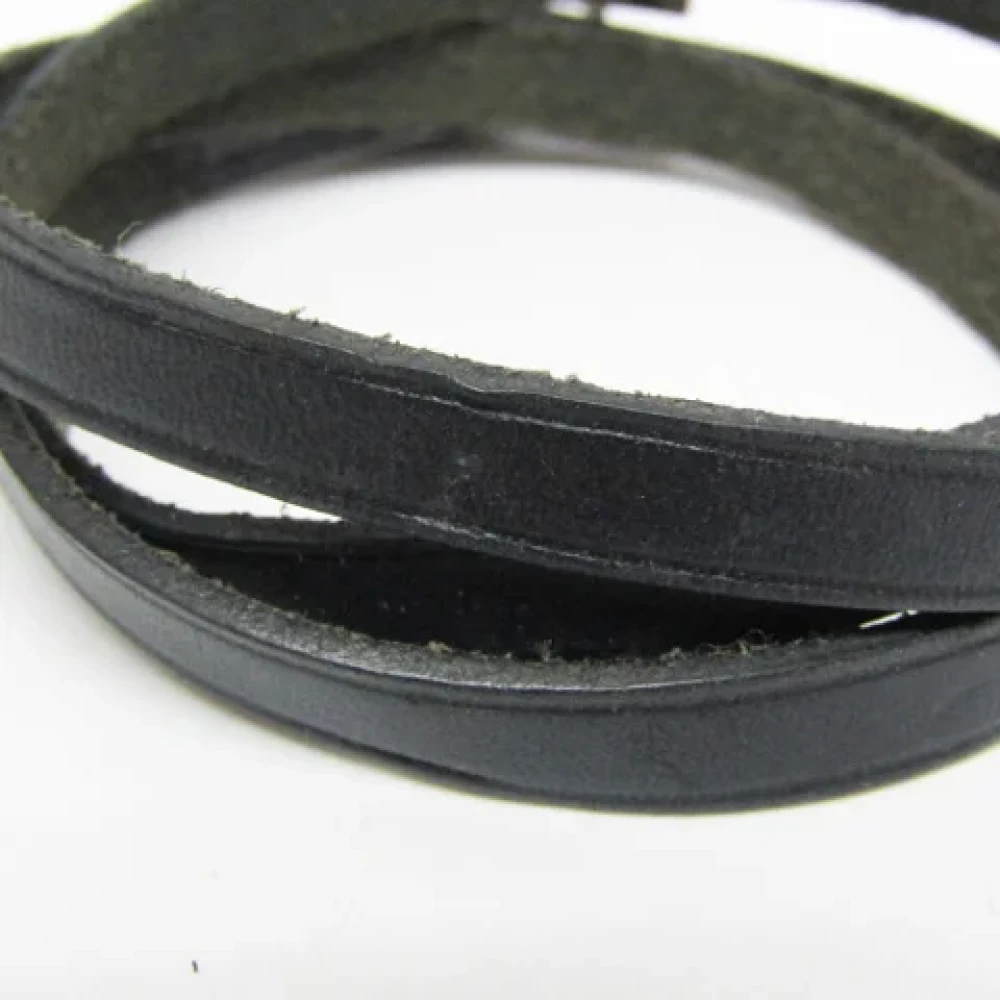 Hermès Vintage Pre-owned Leather belts Black Dames
