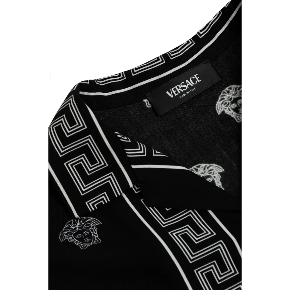 Versace Gestreept overhemd Black Unisex