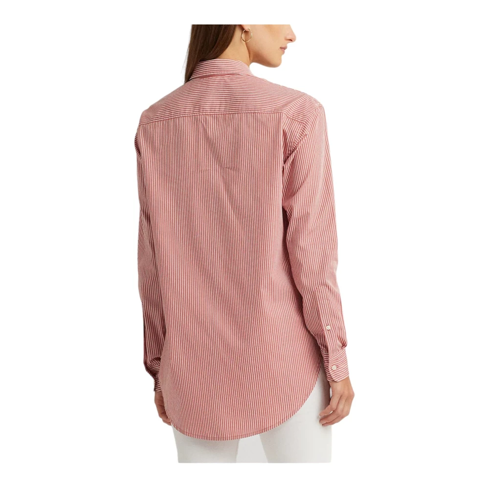 Ralph Lauren Lange mouwen overhemd Pink Dames
