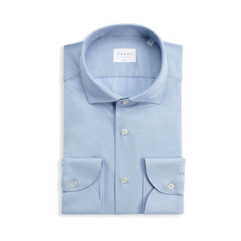 Xacus Men's Blue Tailor Fit Active Shirt - Formal Shirts - 3XL - Shirts
