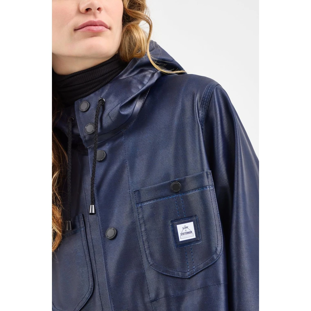 Stutterheim Dames Lee Chore Raincoat Blue Dames