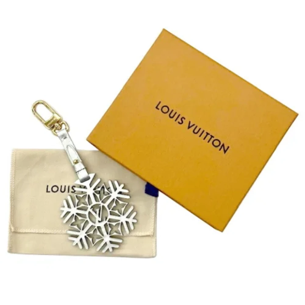 Louis Vuitton Vintage Pre-owned Leather key-holders Gray Dames