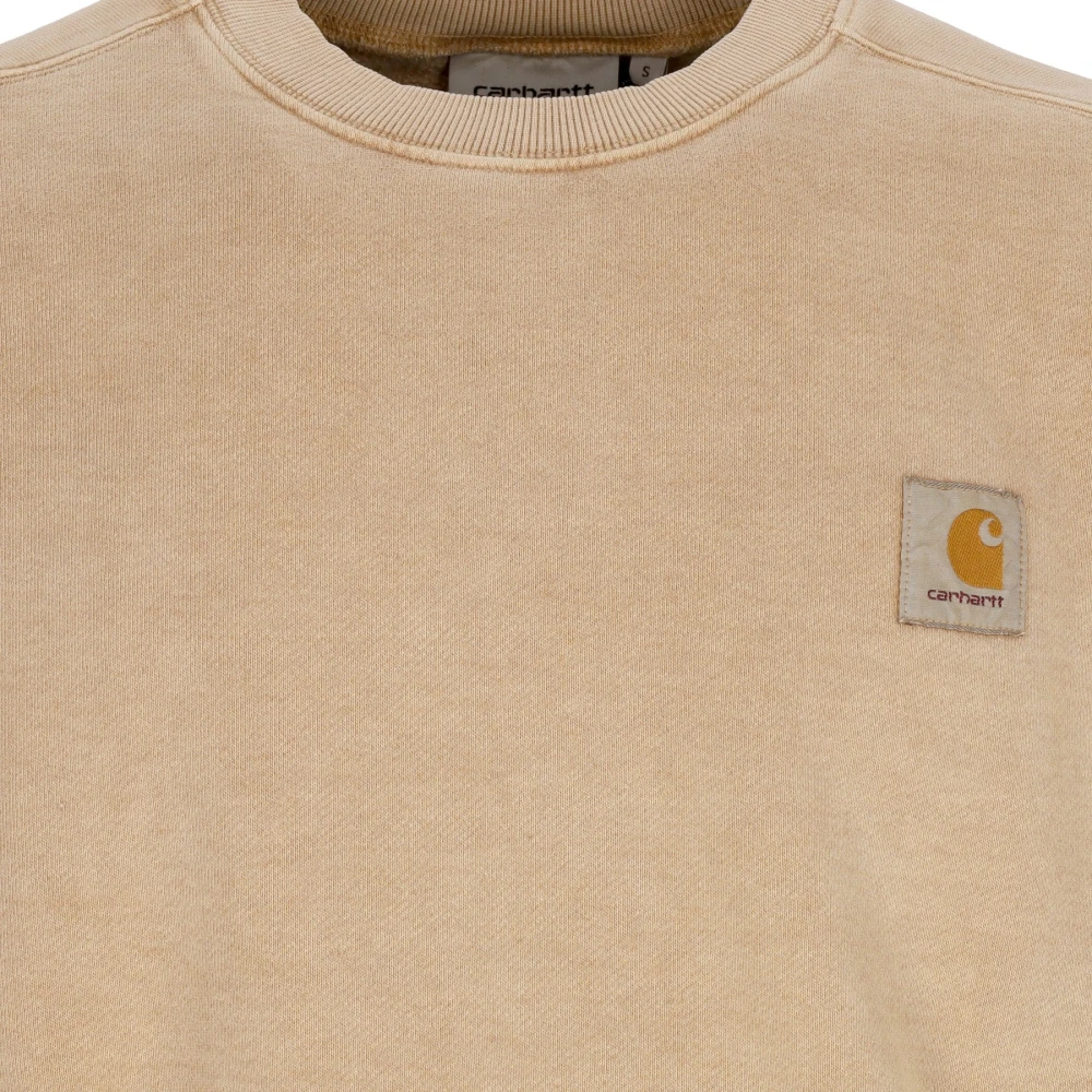 Carhartt WIP Dusty H Brown Crewneck Sweatshirt Beige Heren