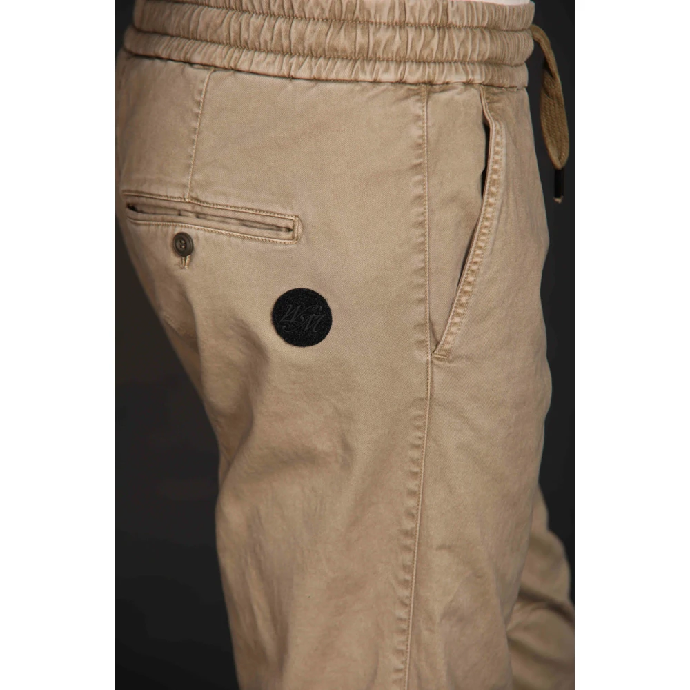 Mason's Stretch chino cargo broek John Sack Beige Heren