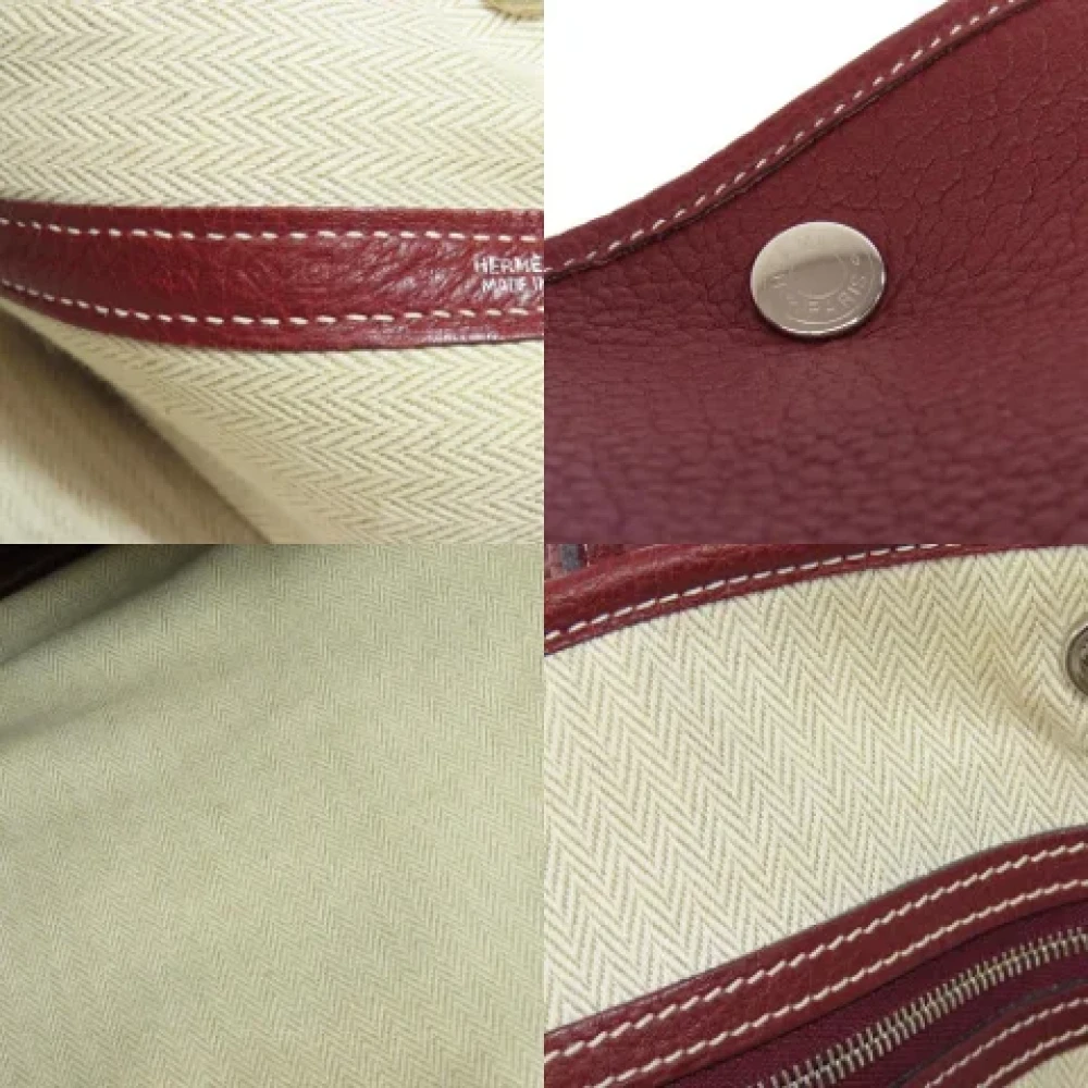 Hermès Vintage Pre-owned Fabric handbags Red Dames