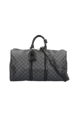 Pre-owned Damier Graphite Boston Bag
