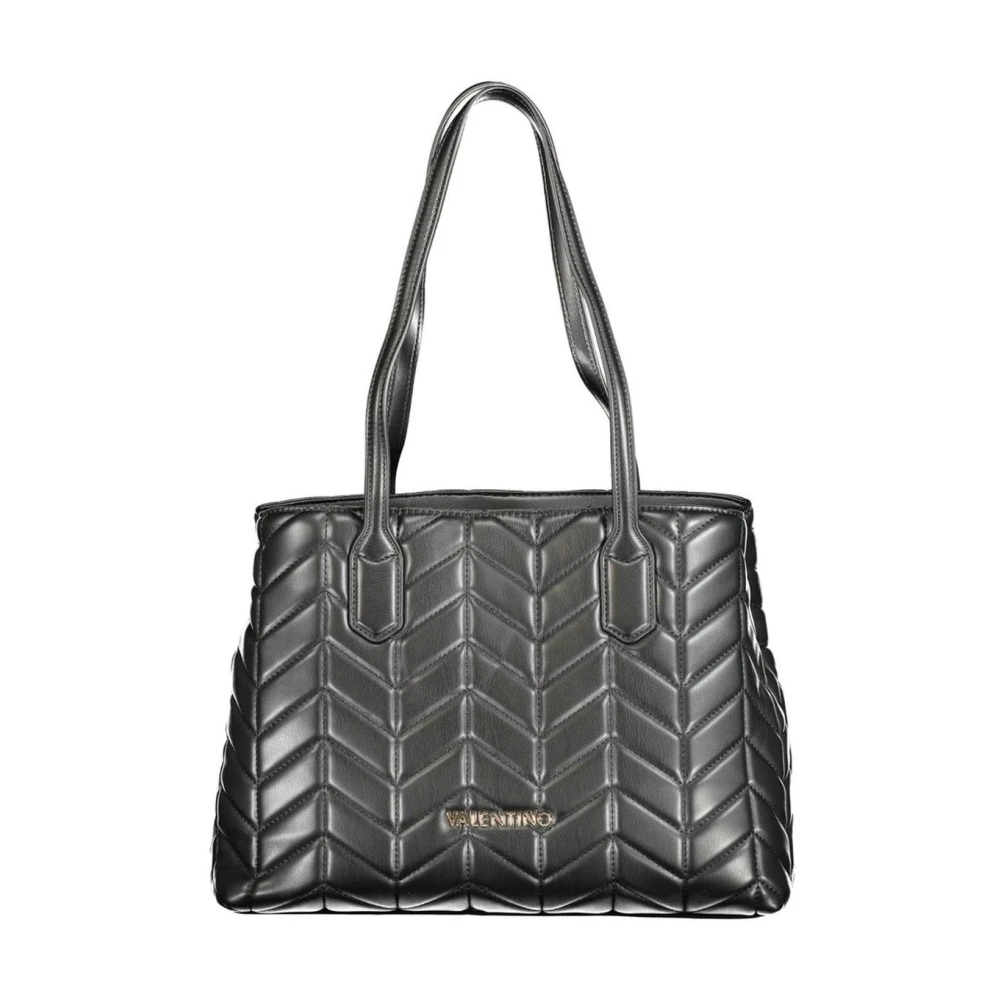 Valentino Quilted Chevron Handbag - Female - Shoulder Bags - Black - One Size - Bags