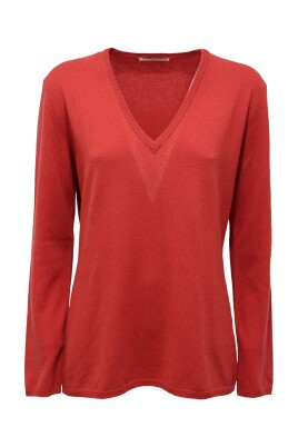 pull-en-laine-cachemire-col-v-brique