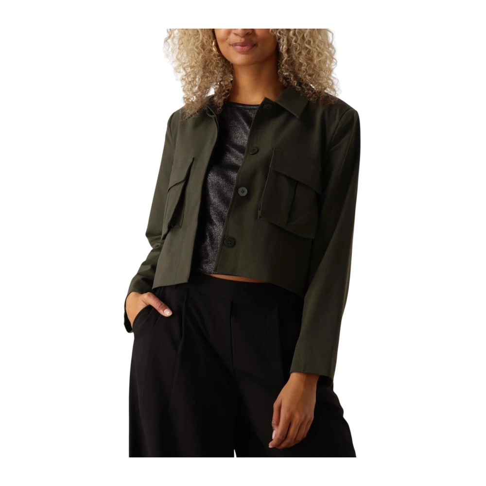 My Essential Wardrobe Groene Hacemw Jas voor Vrouwen Green Dames