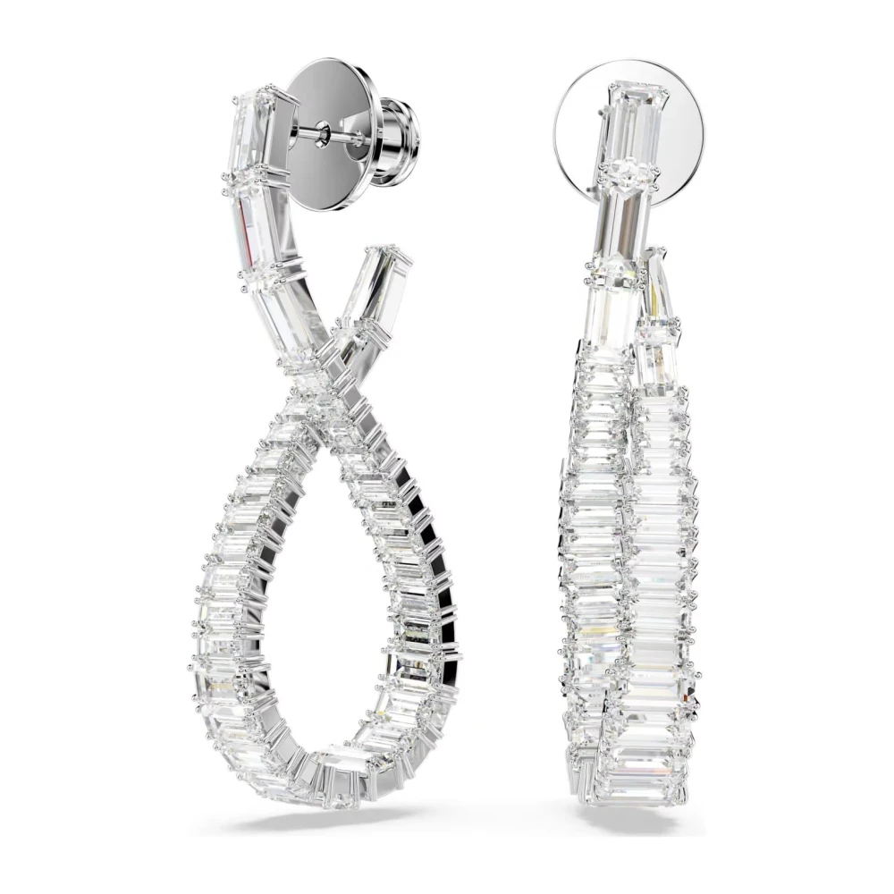Swarovski Women's Gray Drop Earrings - Earrings - One Size - Accessories