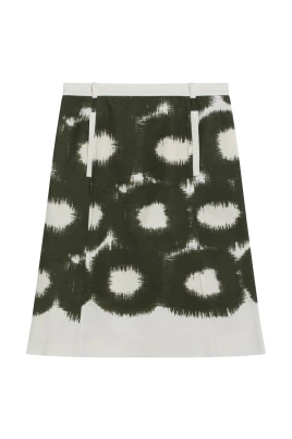 Printed Canvas Skirt